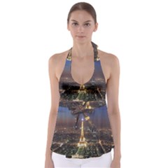 Paris At Night Babydoll Tankini Top by Celenk