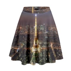 Paris At Night High Waist Skirt by Celenk