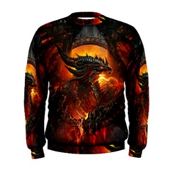 Dragon Legend Art Fire Digital Fantasy Men s Sweatshirt