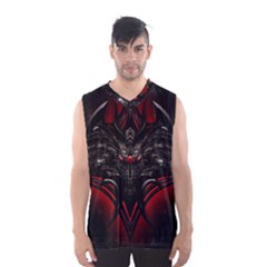 Black Dragon Grunge Men s Basketball Tank Top by Celenk