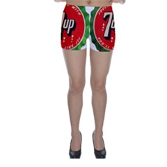 Fresh Up With  7 Up Bottle Cap Tin Metal Skinny Shorts by Celenk