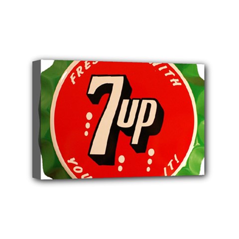Fresh Up With  7 Up Bottle Cap Tin Metal Mini Canvas 6  X 4  by Celenk