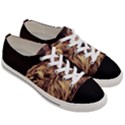 Angry Male Lion Gold Women s Low Top Canvas Sneakers View3