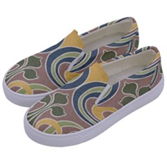 Art Floral Kids  Canvas Slip Ons by NouveauDesign