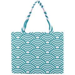 Art Deco Teal Mini Tote Bag by NouveauDesign