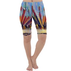 3abstractionism Cropped Leggings  by NouveauDesign