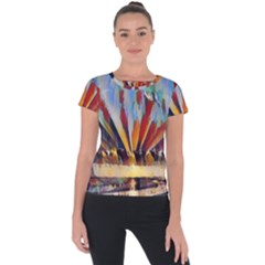 3abstractionism Short Sleeve Sports Top  by NouveauDesign