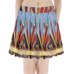 3abstractionism Pleated Mini Skirt by NouveauDesign