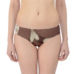 Chocolate Brown Kaleidoscope Design Star Hipster Bikini Bottoms by yoursparklingshop