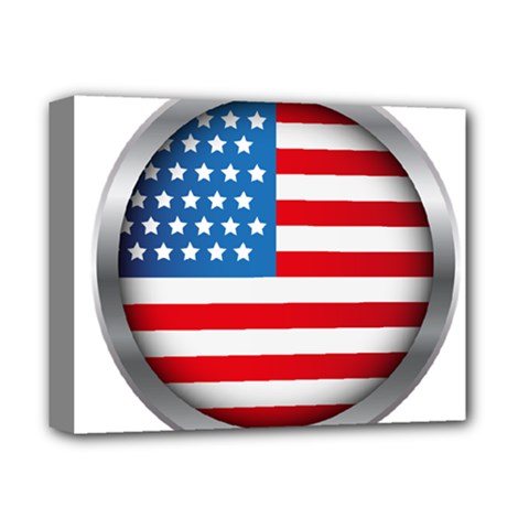 United Of America Usa Flag Deluxe Canvas 14  X 11  by Celenk