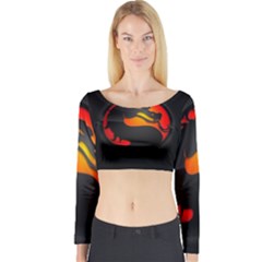 Dragon Long Sleeve Crop Top