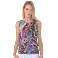 Funny Colorful Yarn Pattern Women s Basketball Tank Top by yoursparklingshop