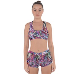Funny Colorful Yarn Pattern Racerback Boyleg Bikini Set by yoursparklingshop