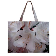 Floral Design White Flowers Photography Zipper Mini Tote Bag by yoursparklingshop
