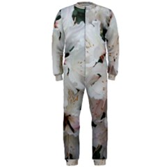 Floral Design White Flowers Photography Onepiece Jumpsuit (men)  by yoursparklingshop