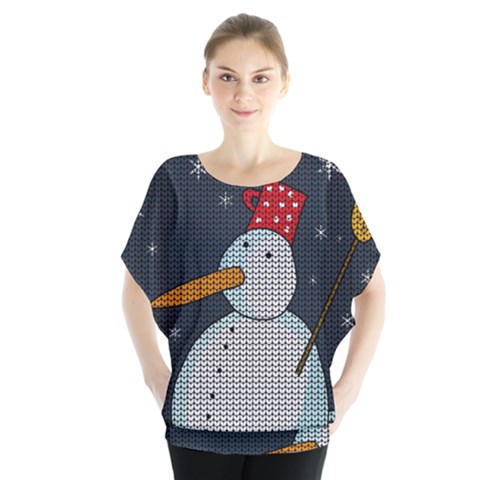 Snowman Blouse by Valentinaart