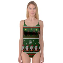 Ugly Christmas Sweater Camisole Leotard  by Valentinaart