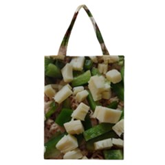 Cheese And Peppers Green Yellow Funny Design Classic Tote Bag by yoursparklingshop