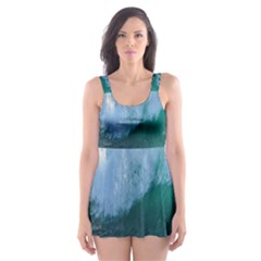 Awesome Wave Ocean Photography Skater Dress Swimsuit