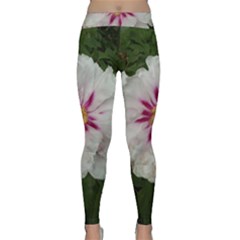 Floral Soft Pink Flower Photography Peony Rose Classic Yoga Leggings