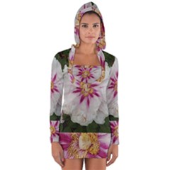 Floral Soft Pink Flower Photography Peony Rose Long Sleeve Hooded T-shirt by yoursparklingshop