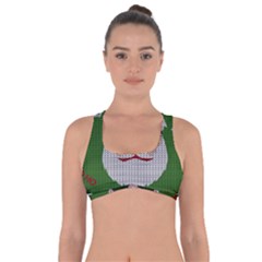 Ugly Christmas Sweater Got No Strings Sports Bra by Valentinaart