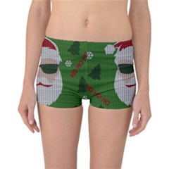 Ugly Christmas Sweater Reversible Boyleg Bikini Bottoms by Valentinaart