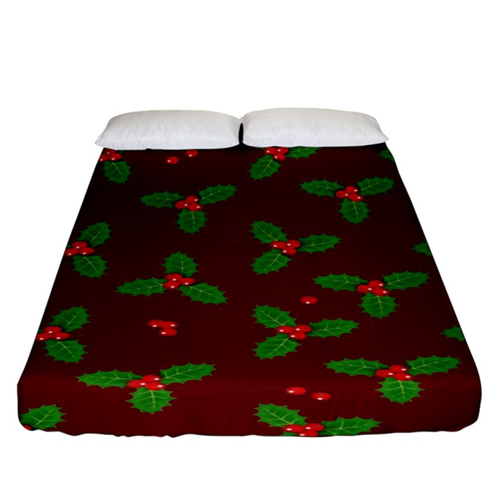 Christmas pattern Fitted Sheet (King Size)