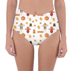 Thanksgiving Reversible High-waist Bikini Bottoms by Valentinaart