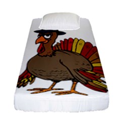 Thanksgiving Turkey  Fitted Sheet (single Size) by Valentinaart