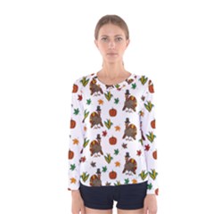 Thanksgiving turkey  Women s Long Sleeve Tee