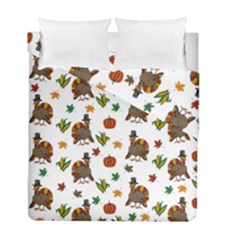 Thanksgiving turkey  Duvet Cover Double Side (Full/ Double Size)