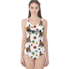 Thanksgiving turkey  One Piece Swimsuit