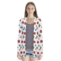 Thanksgiving turkey  Drape Collar Cardigan