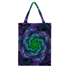 Beautiful Purple & Green Aeonium Arboreum Zwartkop Classic Tote Bag by jayaprime