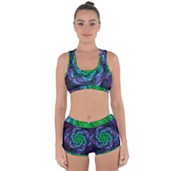 Beautiful Purple & Green Aeonium Arboreum Zwartkop Racerback Boyleg Bikini Set by jayaprime