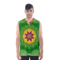 Feathers In The Sunshine Mandala Men s Basketball Tank Top by pepitasart