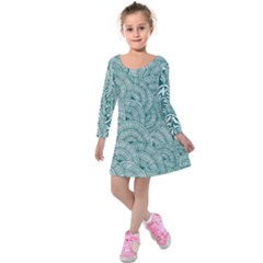 Design Art Wesley Fontes Kids  Long Sleeve Velvet Dress