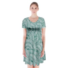 Design Art Wesley Fontes Short Sleeve V-neck Flare Dress