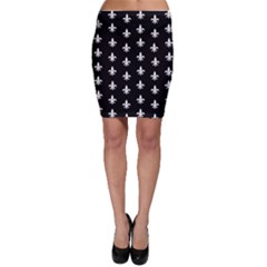 Lily Pattern Black1 Bodycon Skirt by blackscents