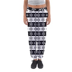 Snowflakes - Christmas Pattern Women s Jogger Sweatpants by Valentinaart