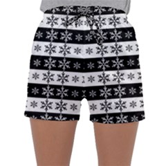 Snowflakes - Christmas Pattern Sleepwear Shorts
