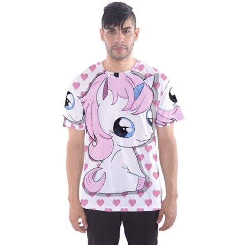 Baby Unicorn Men s Sports Mesh Tee by Valentinaart