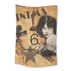 Vintage Cinema Small Tapestry by Valentinaart