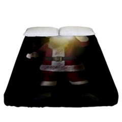 Santa Killer Fitted Sheet (king Size) by Valentinaart