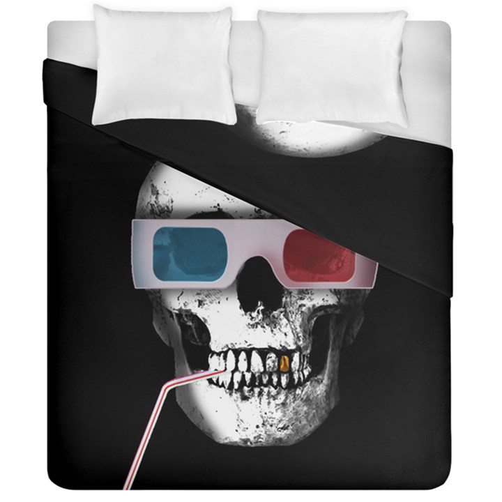 Cinema Skull Duvet Cover Double Side (California King Size)