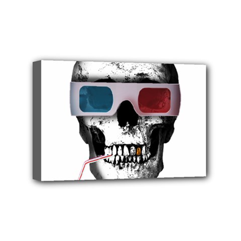 Cinema Skull Mini Canvas 6  X 4  by Valentinaart