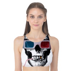Cinema Skull Tank Bikini Top by Valentinaart