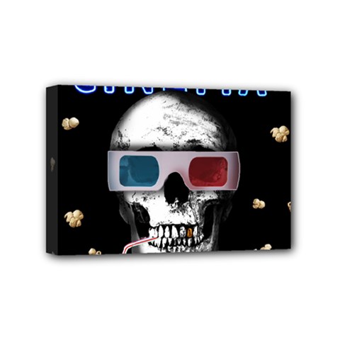 Cinema Skull Mini Canvas 6  X 4  by Valentinaart