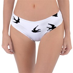 Black Bird Fly Sky Reversible Classic Bikini Bottoms